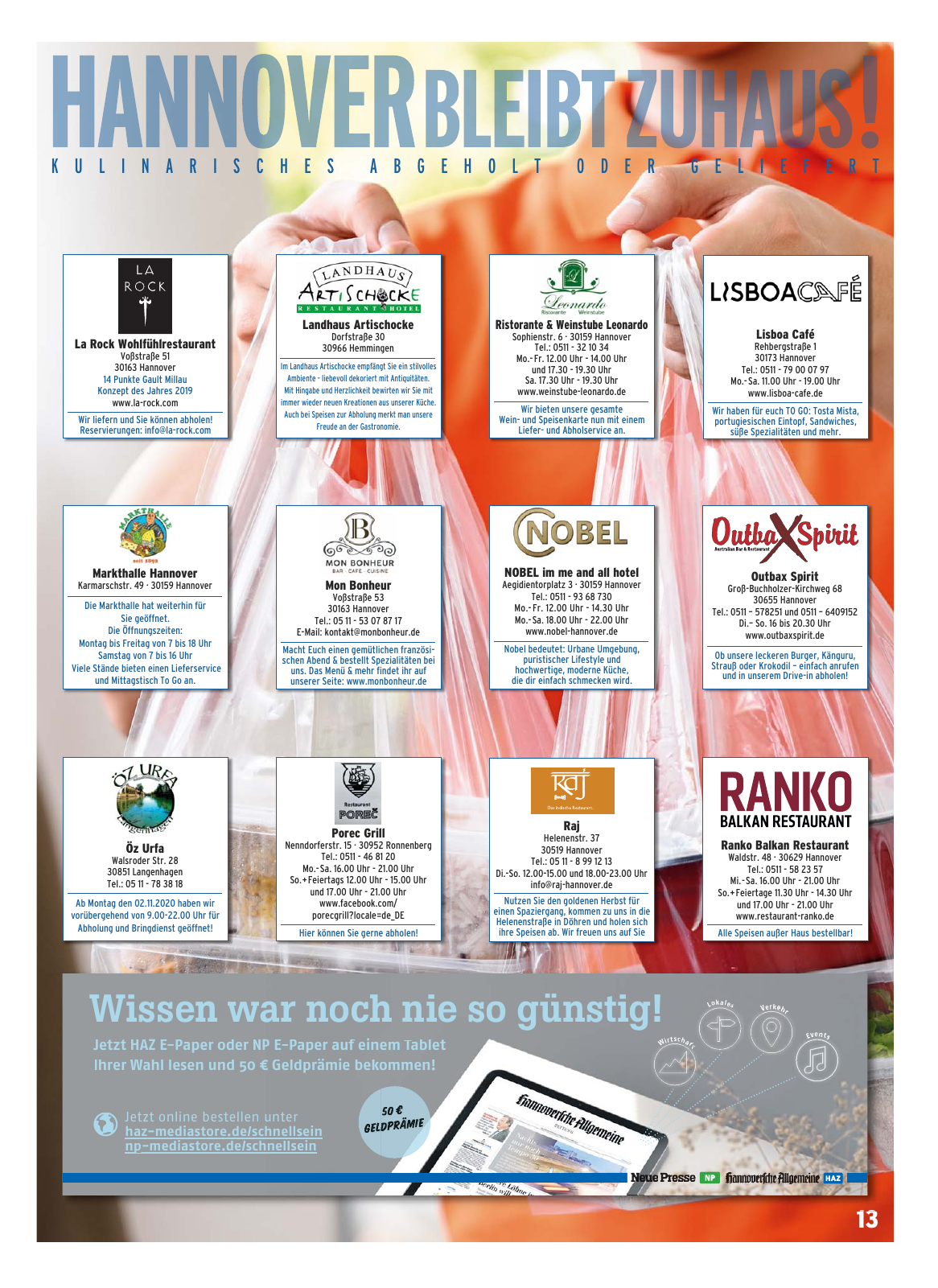 Vorschau HANNOVER BLEIB ZUHAUS! Seite 13